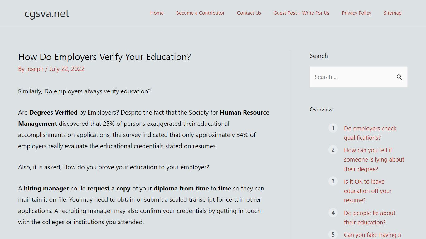 How Do Employers Verify Your Education? - cgsva.net